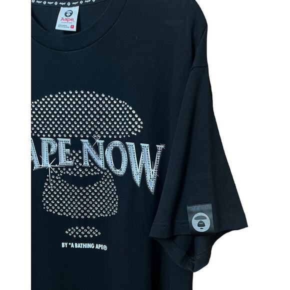 AAPE Crystal AAPE Head Tee Size 3X 100% Cotton Brand Patch - Picture 4 of 11